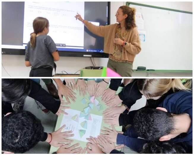 Los alumnos se preparan para las olimpiadas nacionales de matemáticas/C7.